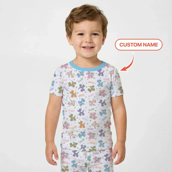 Zweiteiliges, kurzärmliges Pyjama-Set mit Marienkäfern