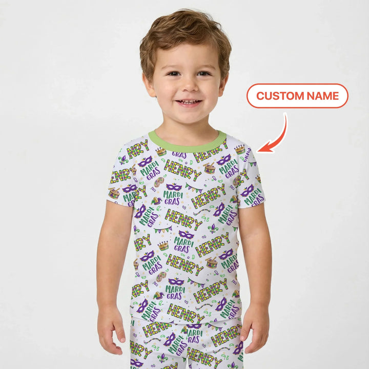 Zweiteiliges, kurzärmliges Pyjama-Set mit Marienkäfern