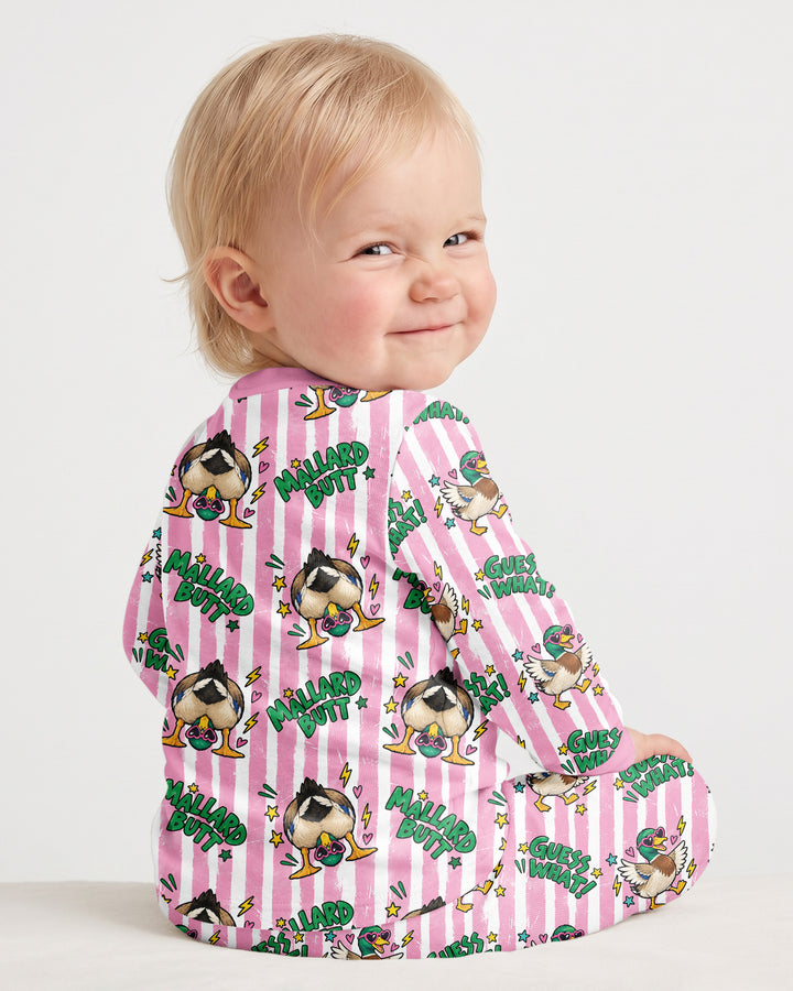 Guess What Mallard Butt Bamboo Two Piece Long Sleeve Pajama Set
