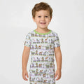 Mardi Gras Jungle Krewe Bamboo Two Piece Short Sleeve Pajama Set