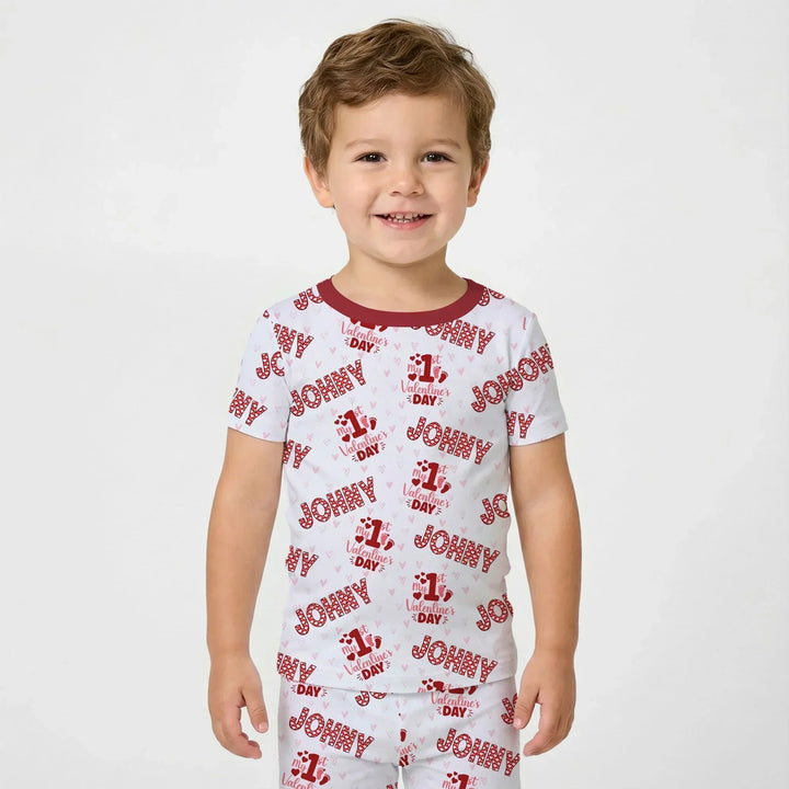 Zweiteiliges, kurzärmliges Pyjama-Set mit Marienkäfern