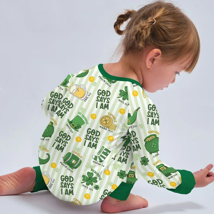 God Says I Am - Lucky & Loved Bamboo Convertible Zippy