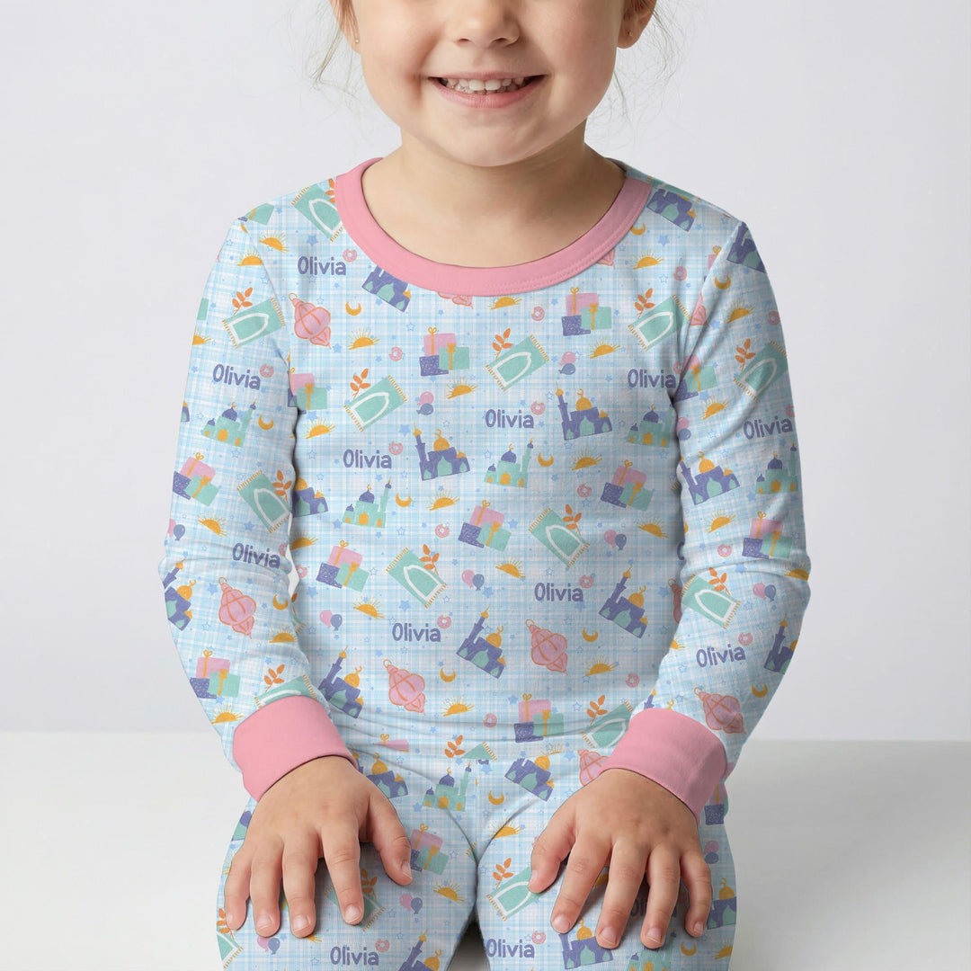 Ramadan and Eid Bamboo Two Piece Long Sleeve Pajama Set