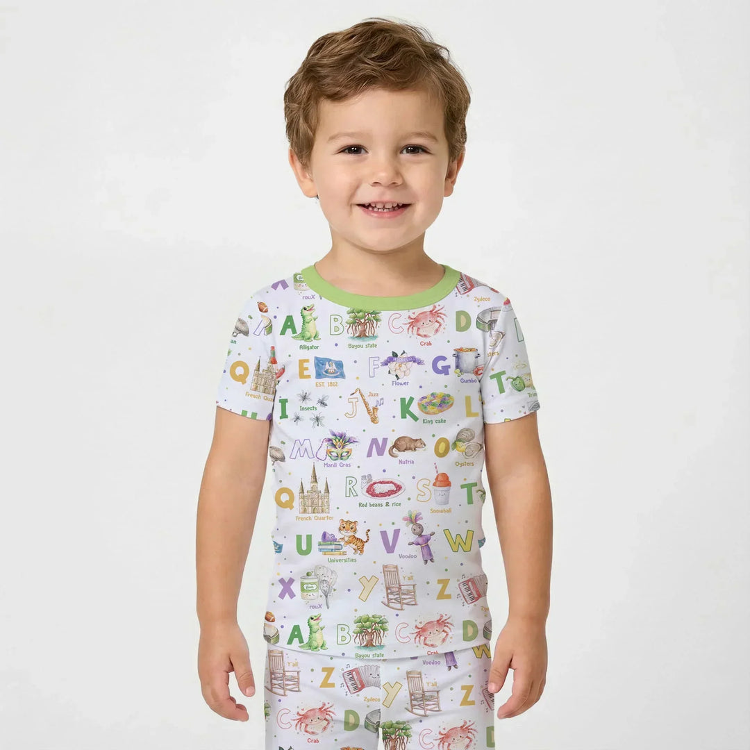 Zweiteiliges, kurzärmliges Pyjama-Set mit Marienkäfern