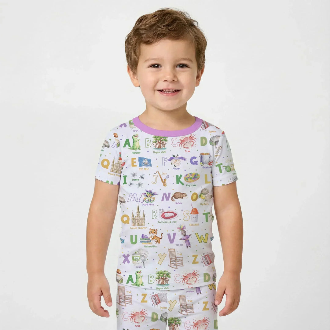 Zweiteiliges, kurzärmliges Pyjama-Set mit Marienkäfern