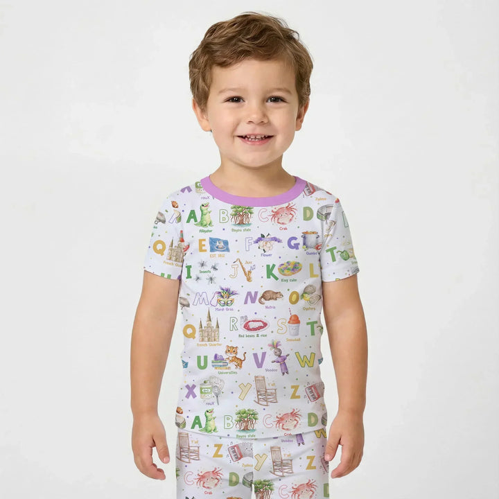 Zweiteiliges, kurzärmliges Pyjama-Set mit Marienkäfern