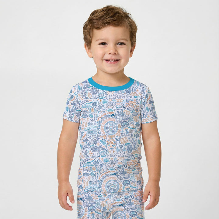 Zweiteiliges, kurzärmliges Pyjama-Set mit Marienkäfern