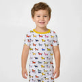 Dachshund Fashion Winnier Bamboo Two Piece Short Sleeve Pajama Set