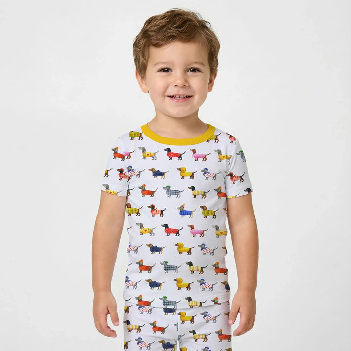 Zweiteiliges, kurzärmliges Pyjama-Set mit Marienkäfern