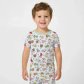 Zweiteiliges, kurzärmliges Pyjama-Set mit Marienkäfern