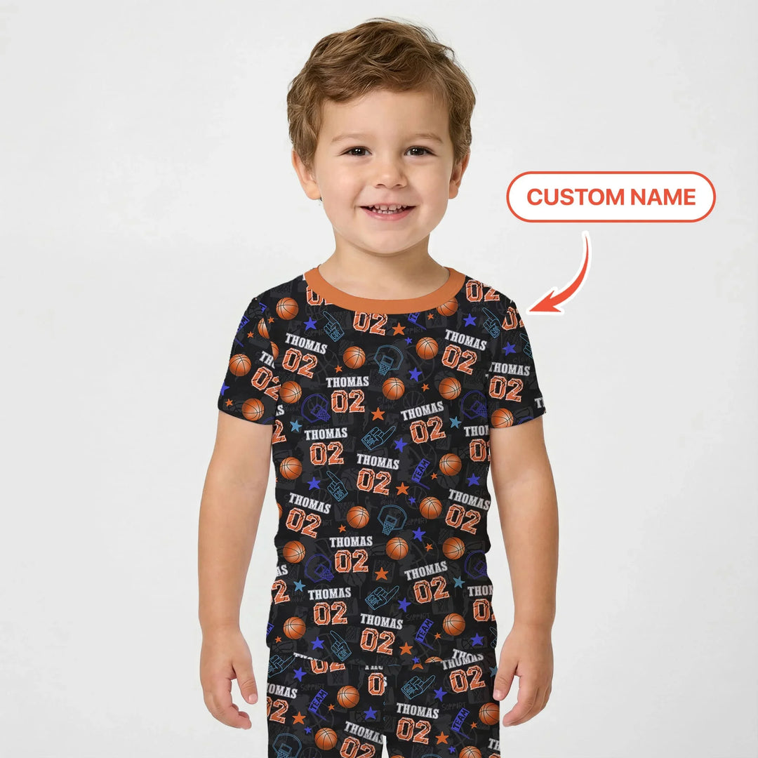Zweiteiliges, kurzärmliges Pyjama-Set mit Marienkäfern