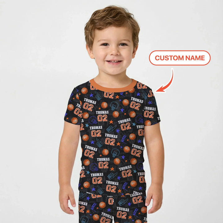 Zweiteiliges, kurzärmliges Pyjama-Set mit Marienkäfern