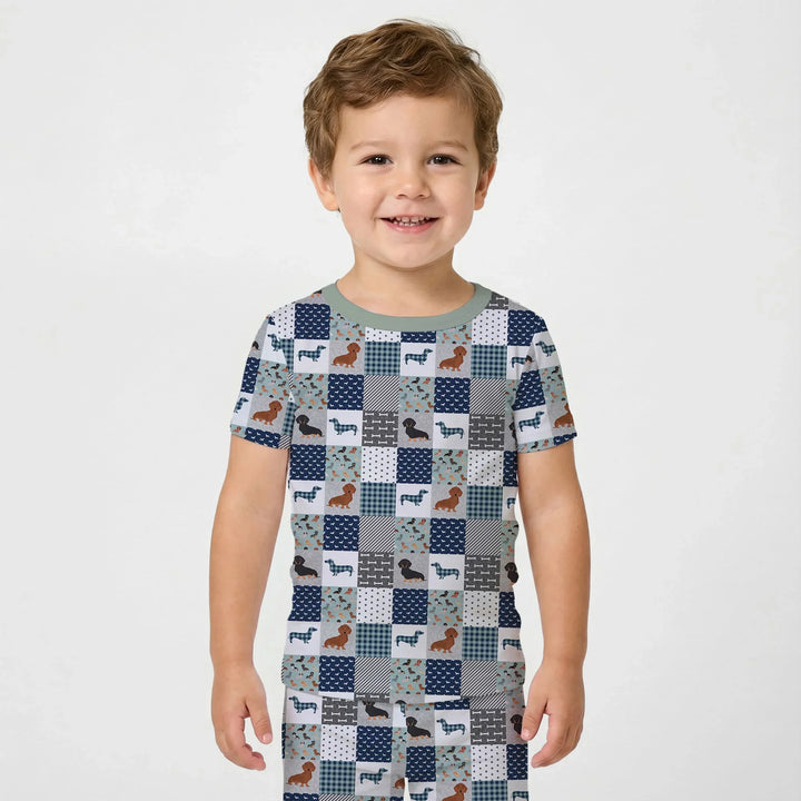 Zweiteiliges, kurzärmliges Pyjama-Set mit Marienkäfern