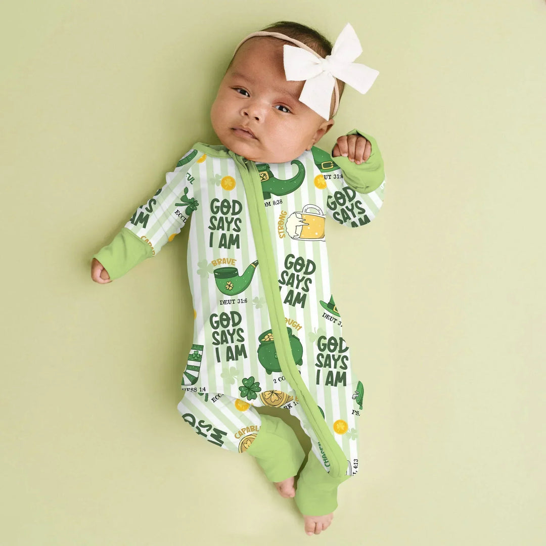 God Says I Am - Lucky & Loved Bamboo Convertible Zippy