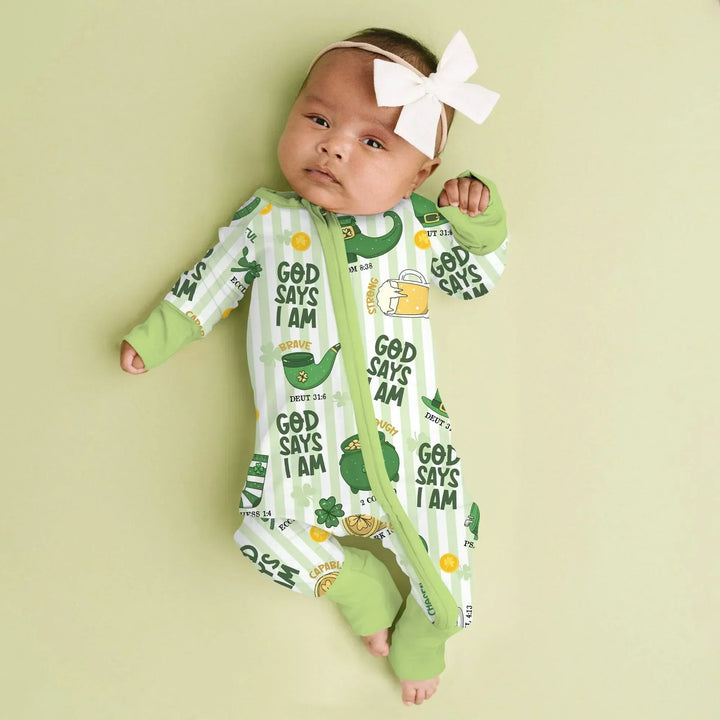 God Says I Am - Lucky & Loved Bamboo Convertible Zippy