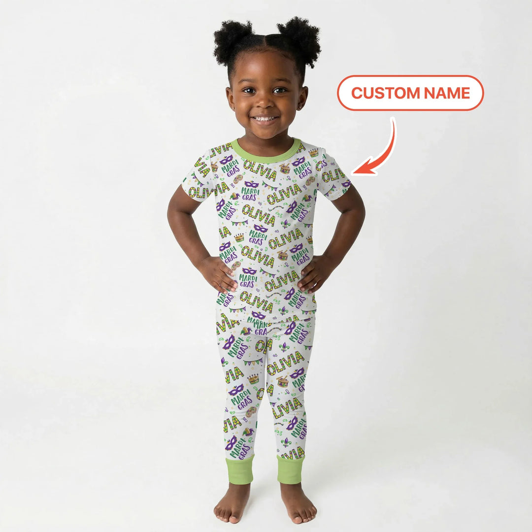Zweiteiliges, kurzärmliges Pyjama-Set mit Marienkäfern