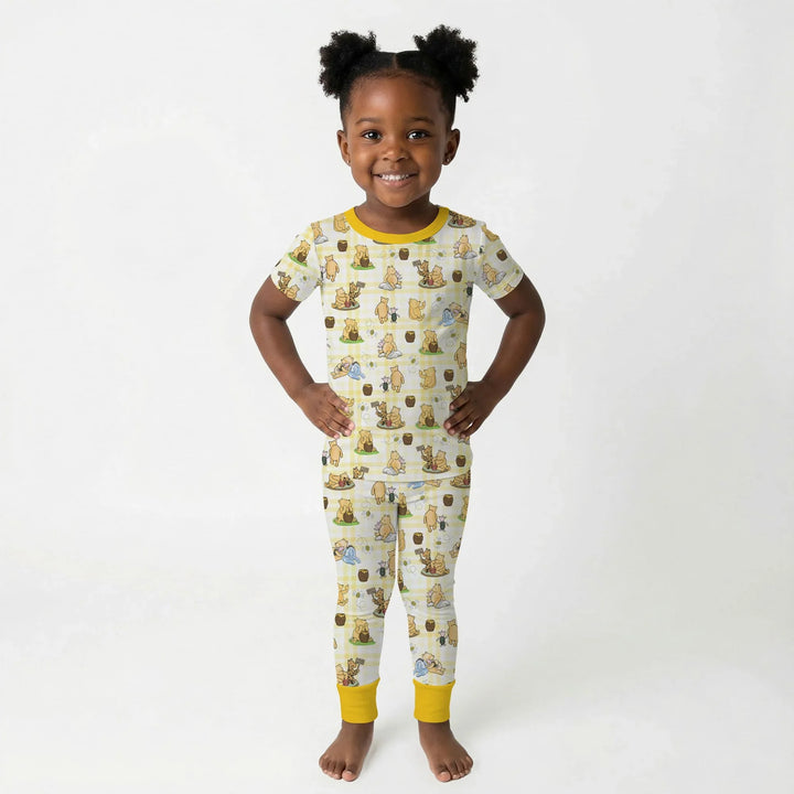 Zweiteiliges, kurzärmliges Pyjama-Set mit Marienkäfern