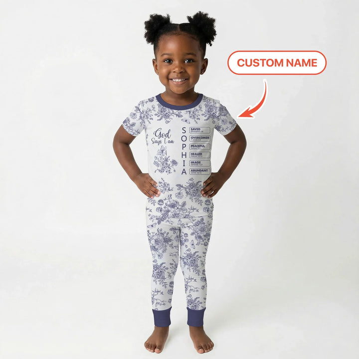 Zweiteiliges, kurzärmliges Pyjama-Set mit Marienkäfern