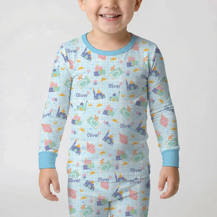 Ramadan and Eid Bamboo Two Piece Long Sleeve Pajama Set