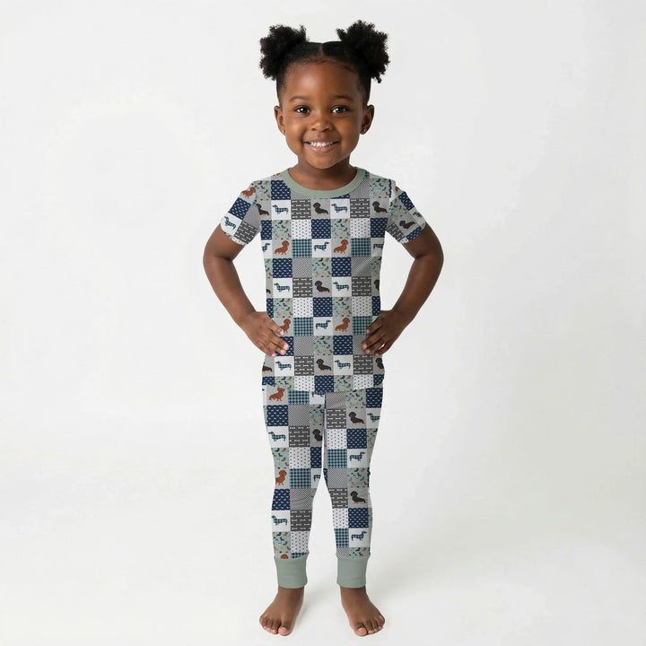 Zweiteiliges, kurzärmliges Pyjama-Set mit Marienkäfern