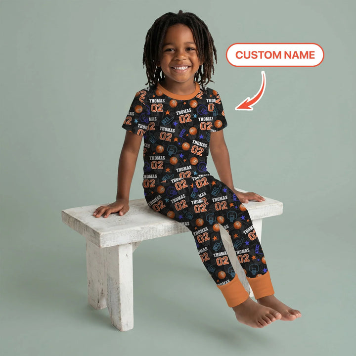 Zweiteiliges, kurzärmliges Pyjama-Set mit Marienkäfern