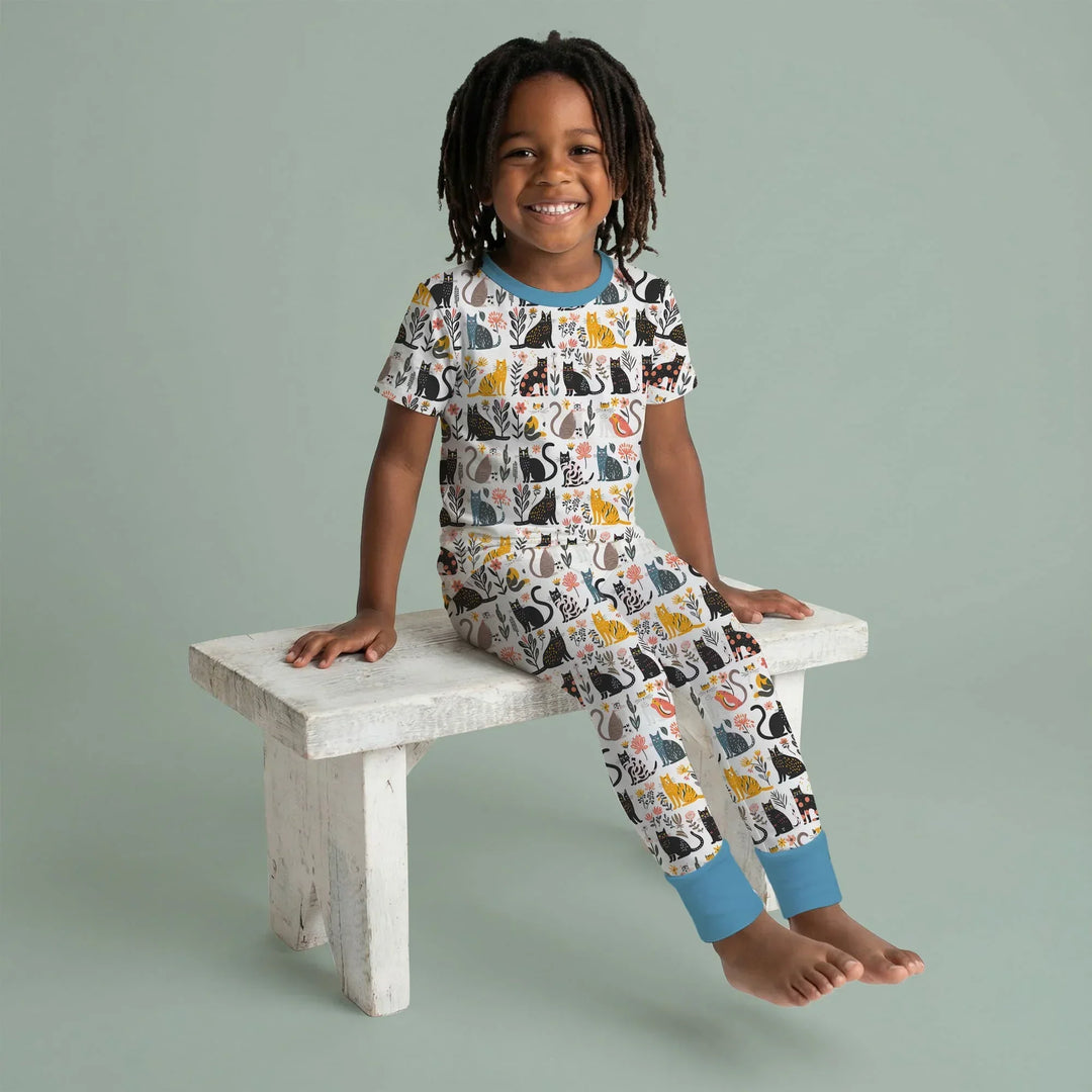 Zweiteiliges, kurzärmliges Pyjama-Set mit Marienkäfern