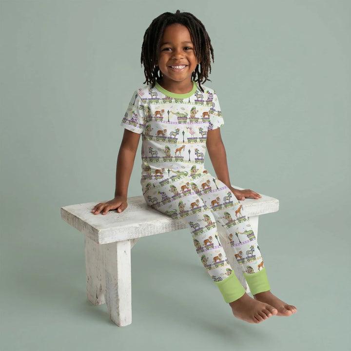 Zweiteiliges, kurzärmliges Pyjama-Set mit Marienkäfern