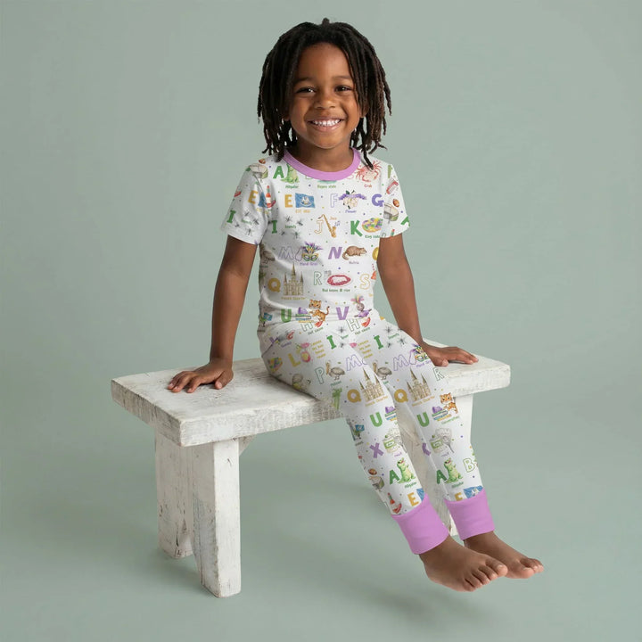 Zweiteiliges, kurzärmliges Pyjama-Set mit Marienkäfern