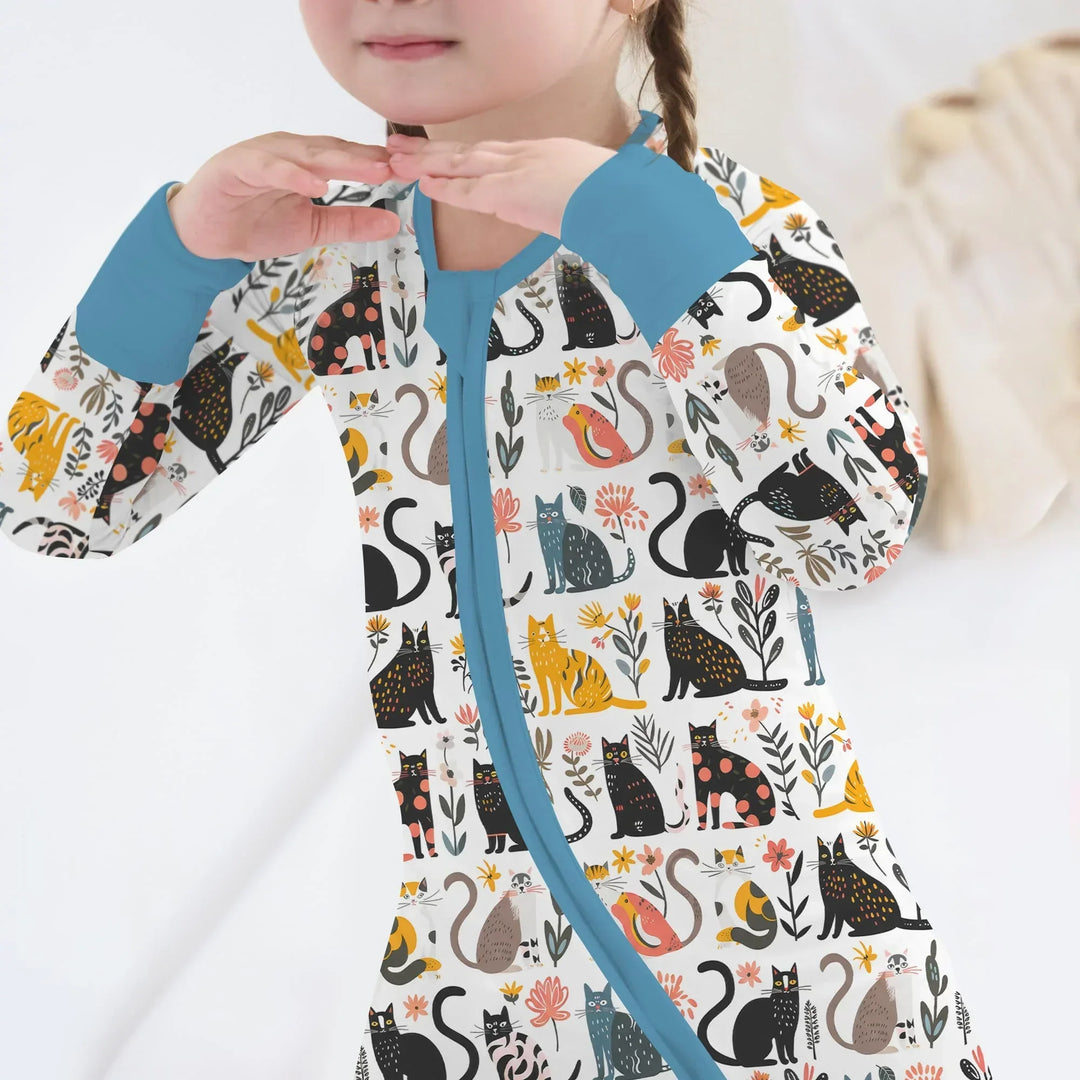 Botanical Cats Bamboo Convertible Zippy