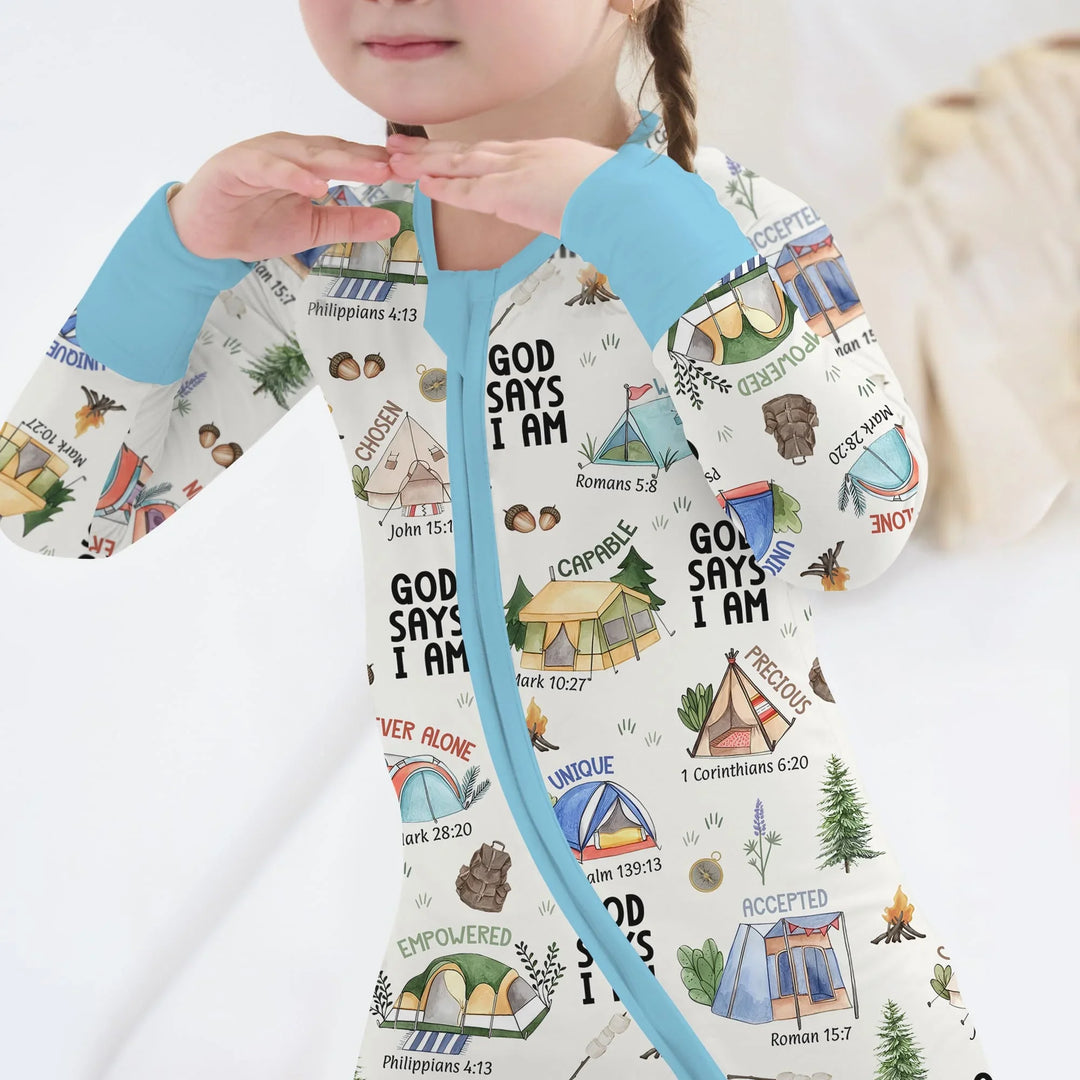 God Says I Am – Adventure Affirmations Bamboo Convertible Zippy