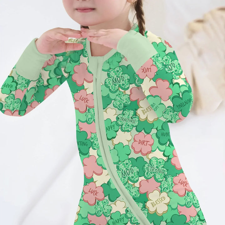 Lucky Vibes Shamrock Bamboo Convertible Zippy