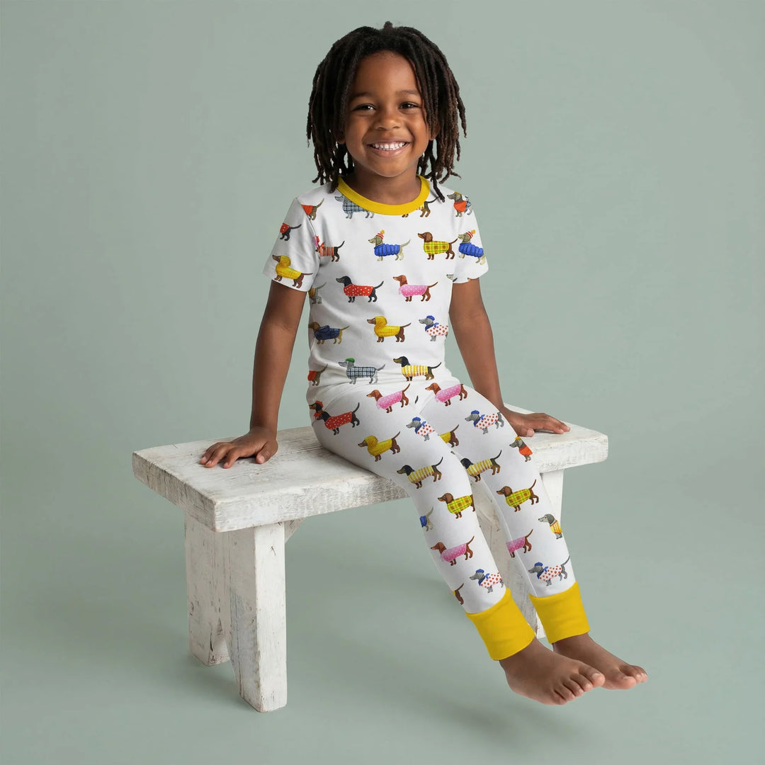 Zweiteiliges, kurzärmliges Pyjama-Set mit Marienkäfern