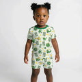 Template Zweiteiliges Pyjama-Set mit kurzen Ärmeln und Shorts
