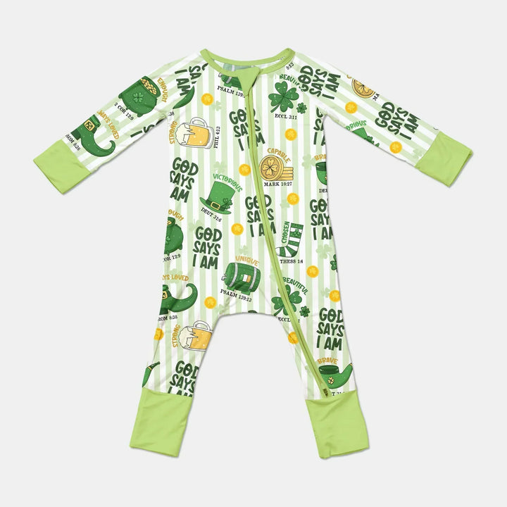 God Says I Am - Lucky & Loved Bamboo Convertible Zippy
