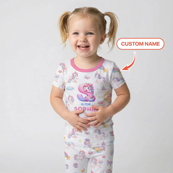 Zweiteiliges, kurzärmliges Pyjama-Set mit Marienkäfern