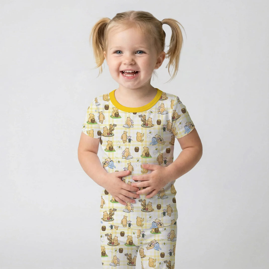 Zweiteiliges, kurzärmliges Pyjama-Set mit Marienkäfern
