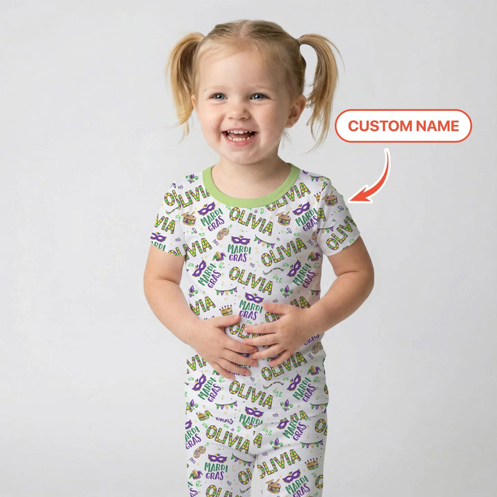 Zweiteiliges, kurzärmliges Pyjama-Set mit Marienkäfern