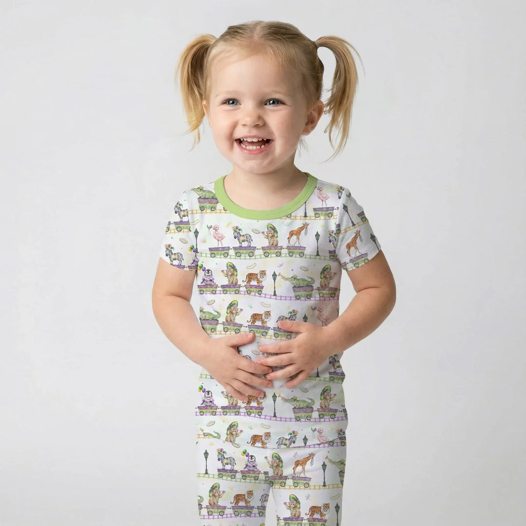 Zweiteiliges, kurzärmliges Pyjama-Set mit Marienkäfern