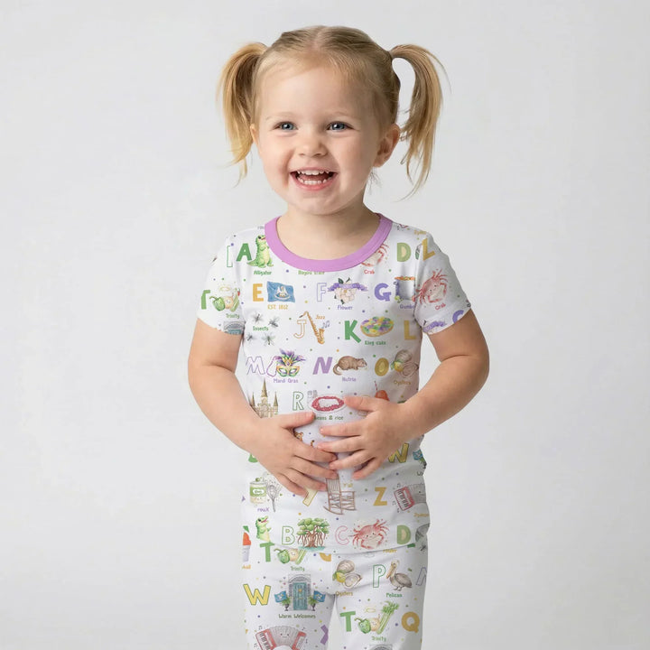 Zweiteiliges, kurzärmliges Pyjama-Set mit Marienkäfern