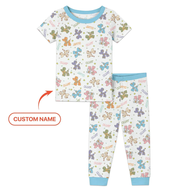 Zweiteiliges, kurzärmliges Pyjama-Set mit Marienkäfern