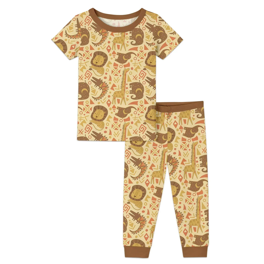 Zweiteiliges, kurzärmliges Pyjama-Set mit Marienkäfern