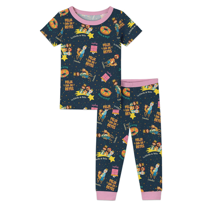 Zweiteiliges, kurzärmliges Pyjama-Set mit Marienkäfern