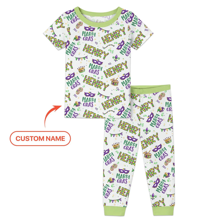 Zweiteiliges, kurzärmliges Pyjama-Set mit Marienkäfern
