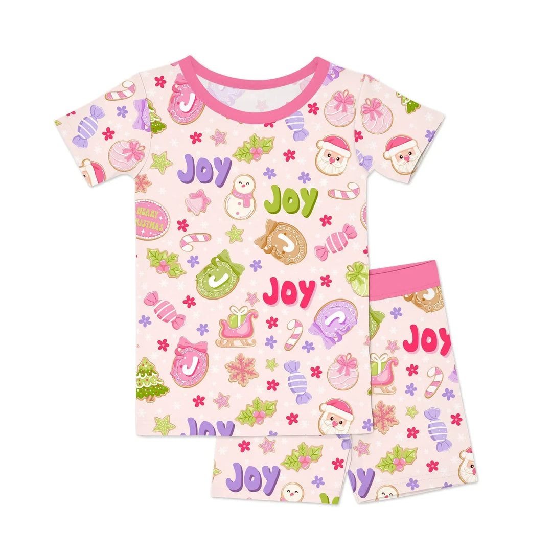 Template Zweiteiliges Pyjama-Set mit kurzen Ärmeln und Shorts