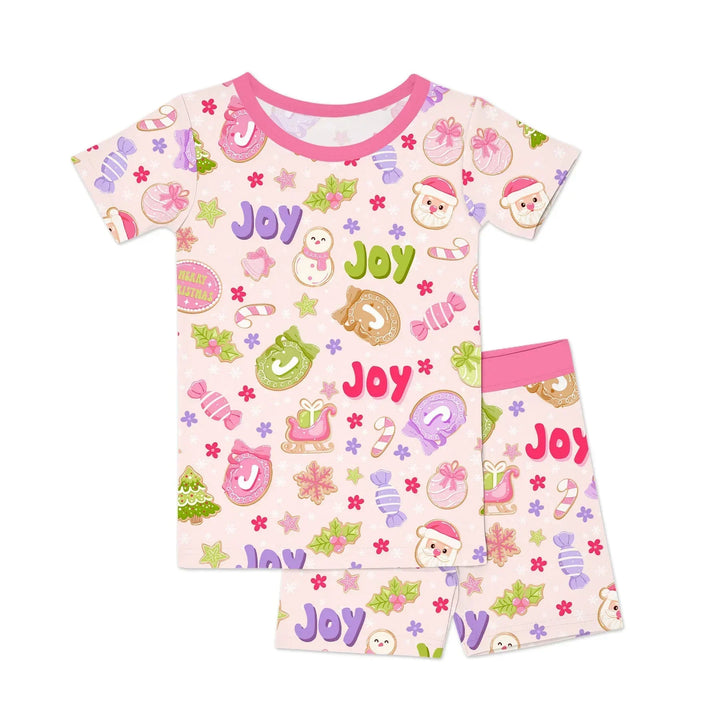 Template Zweiteiliges Pyjama-Set mit kurzen Ärmeln und Shorts