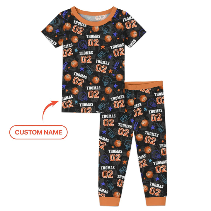 Zweiteiliges, kurzärmliges Pyjama-Set mit Marienkäfern