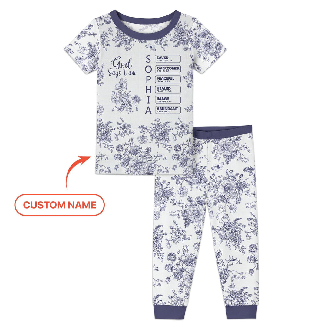 Zweiteiliges, kurzärmliges Pyjama-Set mit Marienkäfern