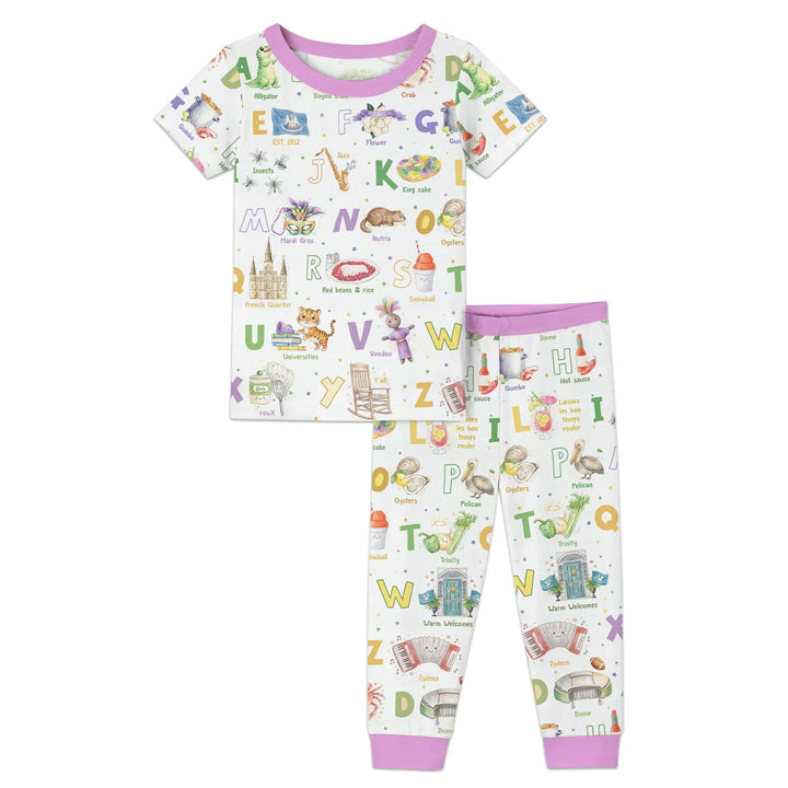 Zweiteiliges, kurzärmliges Pyjama-Set mit Marienkäfern