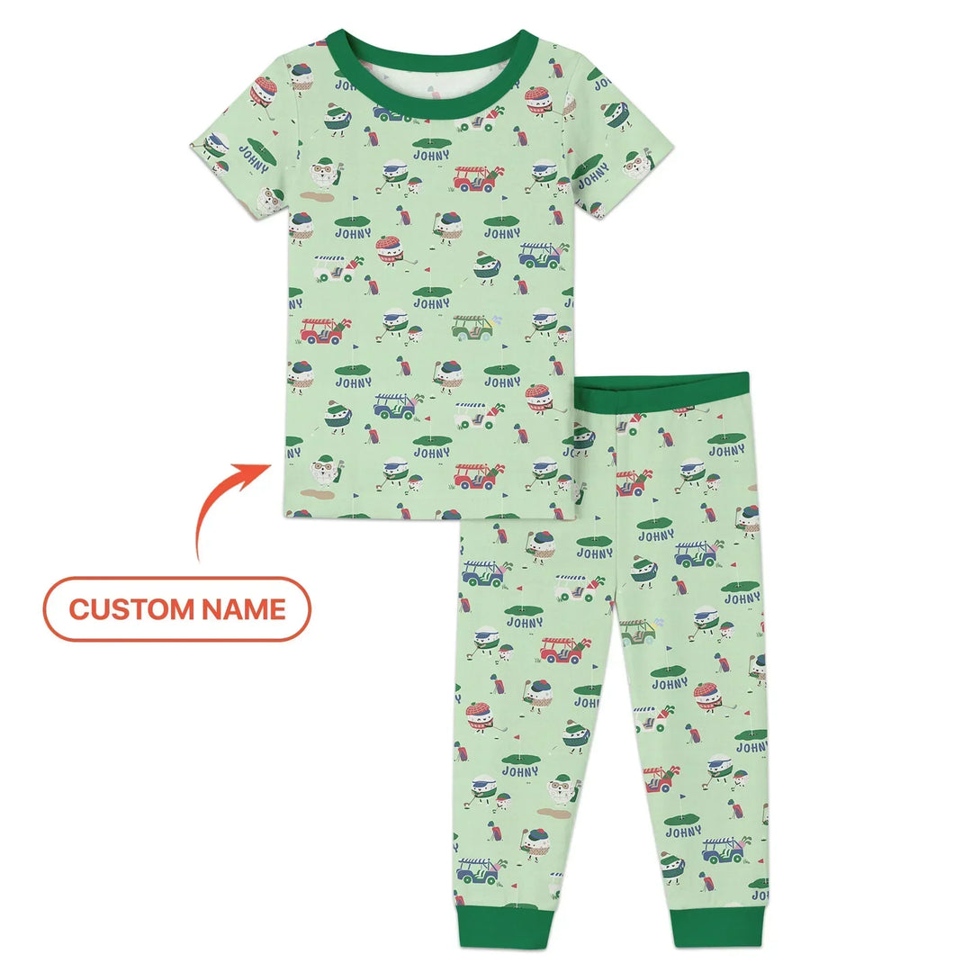 Zweiteiliges, kurzärmliges Pyjama-Set mit Marienkäfern