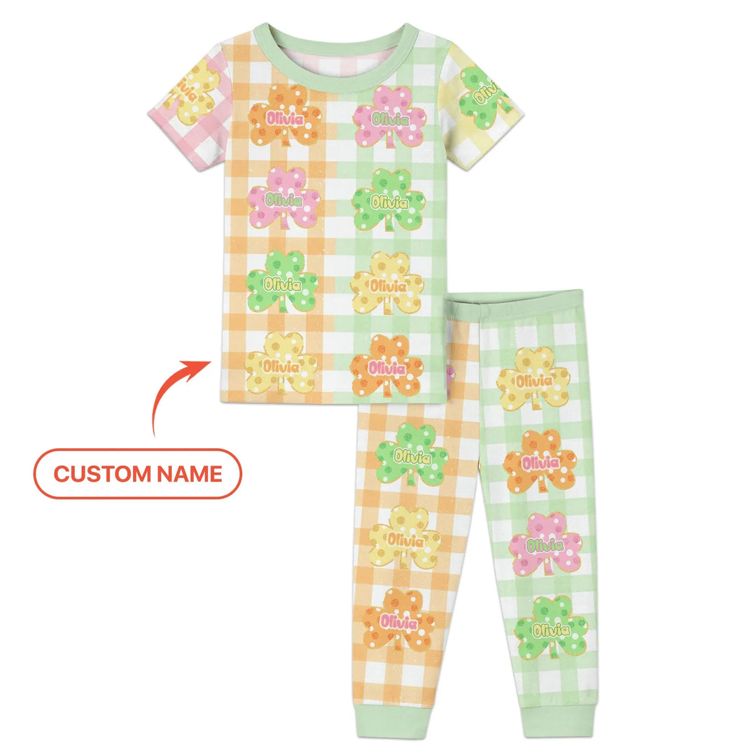 Zweiteiliges, kurzärmliges Pyjama-Set mit Marienkäfern